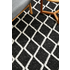 Rug Culture Huxley Extra Large Black & Off White Rug 320X230CM - HU-BLK-320230 image NaN