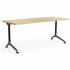 OLG Modulus Single Desk 1500x750 New Oak Worktop with Black and Chrome Frame OG_MD1575C_NO image NaN