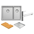Abey LUA190T Lucia 1 and 1/3 Bowl Sink Pack image NaN