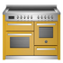 Bertazzoni Professional Series 110cm 5-Zone Induction Cooktop with Electric Triple Oven Cooker Giallo PRO115I3EGIT image NaN