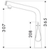 Hansgrohe 14883003 Metris Select 320 Right Angle Kitchen Mixer Tap image NaN