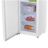 Hisense 240L Upright Hybrid Fridge Freezer White HRVF240 image NaN