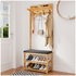 L.T. Williams Bamboo Hall Stand With Charcoal Seat 9920 image NaN