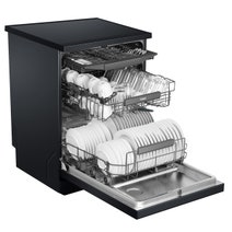 Haier 60cm Freestanding Dishwasher with Steam Black HDW15F3B1 hero image
