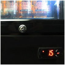 Schmick 160L Carlton Draught Licensed Skinny Upright Bar Fridge SS-P160-DRAUGHT hero image