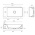 Catalano Zero Up 50 Small Living Basin with 1 Taphole - Gloss White 3113002503 image NaN