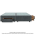 Sealy Spacesaver Super King Split Bed Base Front Drawer / Left Drawer Charcoal SV-CHAR-SSK-FL image NaN