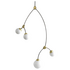 CTO Lighting Ivy Vertical 4 Pendant Light - Bronze and Satin Brass with Opal Glass Shades IVYPE4BZGO image NaN