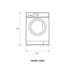 Fisher & Paykel WH1260F1 12kg ActiveIntelligence Front Load Washing Machine image NaN