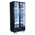 Schmick 694L Two Door Heated Glass Beverage Refrigerator Black SK668-B-HD hero image