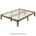 Zinus Moiz Double Wood Bed Base Walnut AU-RWPBW-14D hero image