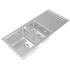 Abey LGP180L Lago Plus 1 and 1/2 Double Bowl Sink with Right Hand Drainer image NaN
