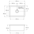 Turner Hastings Cuisine 68 Sink Pack with Brushed Nickel Ludlow Pull Out Mixer Tap and Accessories PKG041 image NaN