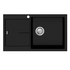 Oliveri Santorini Large Single Bowl Topmount Sink with Right Hand Drainer Black ST-BL1525 RHB image NaN