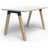OLG Plantation Single Desk 1200x750 White Worktop with Oak Legs OG_PLSD1275_W image NaN