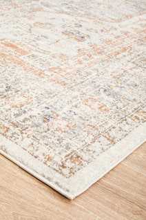 Rug Culture Mayfair Medium Silver & Peach Rug 230X160CM - MAY-LOR-SIL-230X160 hero image