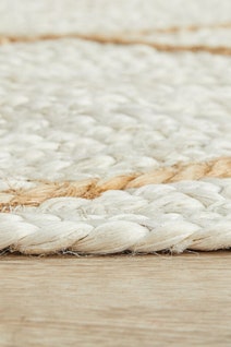 Rug Culture Nosa Large White & Natural Rug 400X80CM - NSA-222-WHT-400X80 hero image
