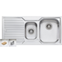 Oliveri DZ102 Diaz 1 and 1/2 Bowl Left Hand Drainer Sink image NaN