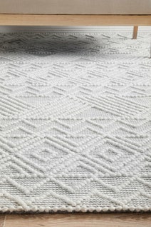 Rug Culture Maison Medium Off White & Grey Rug 225X155CM - MSN-KATE-225X155 hero image