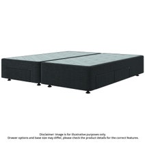 Sealy Spacesaver Blank (No Drawer) Split Queen Bed Base Black SVB-BLK-SQN hero image