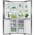 Fisher & Paykel Series 7 538L Quad Door Refrigerator with Ice and Water Black Stainless Steel RF605QNUVB1 image NaN
