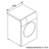 Bosch Series 8 9kg Front Load Washing Machine WAV28M40AU image NaN