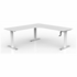 OLG Agile Winder Height Adjust 90 Degree Workstation 1800x1800x600 White Worktop with White Frame OG_AGW9018186W_WLH image NaN
