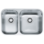 Franke Steel Queen 1 and 1/2 Bowl Undermount Sink SQX120C-L-2 hero image