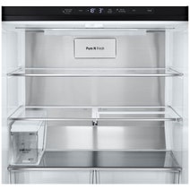 LG 506L French Door Fridge with Slim Non-Plumbed In-Door Ice and Water Dispenser Matte Black GF-LN500MBL hero image