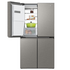 Haier 601L Quad Door Refrigerator with Ice and Water Dispenser Satina HRF680YZS image NaN