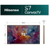 Hisense 75'' S7S Hi-QLED 4K Canvas TV Black 75S7SAU [2026] image NaN