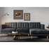 Ostro Esperence Three Seater Right Hand Chaise Sofa Dark Grey U501SARHFCSXDYX image NaN