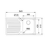 Franke Pacific Plus Single Bowl Sink with Right Hand Drainer PFX-P611RHD image NaN