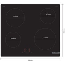 Bosch 60cm Series 4 Ceramic Cooktop Black PKE611BA2A hero image