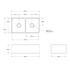 Turner Hastings Novi 85 x 46 Fine Fireclay Double Bowl Butler Sink Concrete NO854FS-CL image NaN