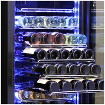 Schmick Upright Black Glass Door Wine Refrigerator Black BD425W-B hero image