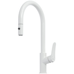 Oliveri Verona Pull out Goose Neck Mixer Tap White VA306507WH-P hero image
