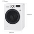 LG 13kg Front Load Washing Machine with Turbo Clean WD1013NDW image NaN