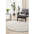 Rug Culture Chrome Medium Silver & Off White Rug 200X200CM - CRO-SAV-SIL-200X200 image NaN