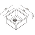 Abey LT120B 45L Single Inset Laundry Tub with Overflow image NaN