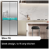 Hisense 483L PureFlat Slim French Door Refrigerator with Non-Plumbed Ice and Water Dispenser Stainless Steel HRCD483TSW image NaN