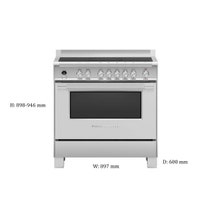 Fisher & Paykel 90cm Series 9 Classic Freestanding Induction Oven Stainless Steel OR90SCI6X1 hero image