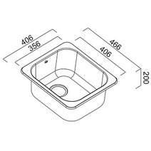 Abey AL100ALHBP The Hunter 30L Single Inset Laundry Tub with Left Hand Bypass hero image