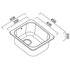 Abey AL100ALHBP The Hunter 30L Single Inset Laundry Tub with Left Hand Bypass image NaN