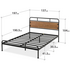 Zinus Double Santa Fe Metal and Wood Bed Frame with Footboard AU-SFBF-BR-D image NaN