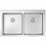 Abey The Leichardt 45L Double Inset Laundry Tub with Overflow LT45DB hero image