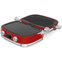 Smeg 50s Style Countertop Multifunctional Grill Red MGF01RDAU hero image