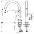 Hansgrohe Vernis Sink Mixer Tap - Chrome 71870003 image NaN