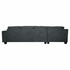 Ostro Tilba Four Seater Left Hand Chaise Lounge Dark Grey U2370ZLHFCSXDYX image NaN