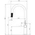 Oliveri Vilo Pull Out Goose Neck Mixer Tap Black Granite VT2425-ST-BL image NaN